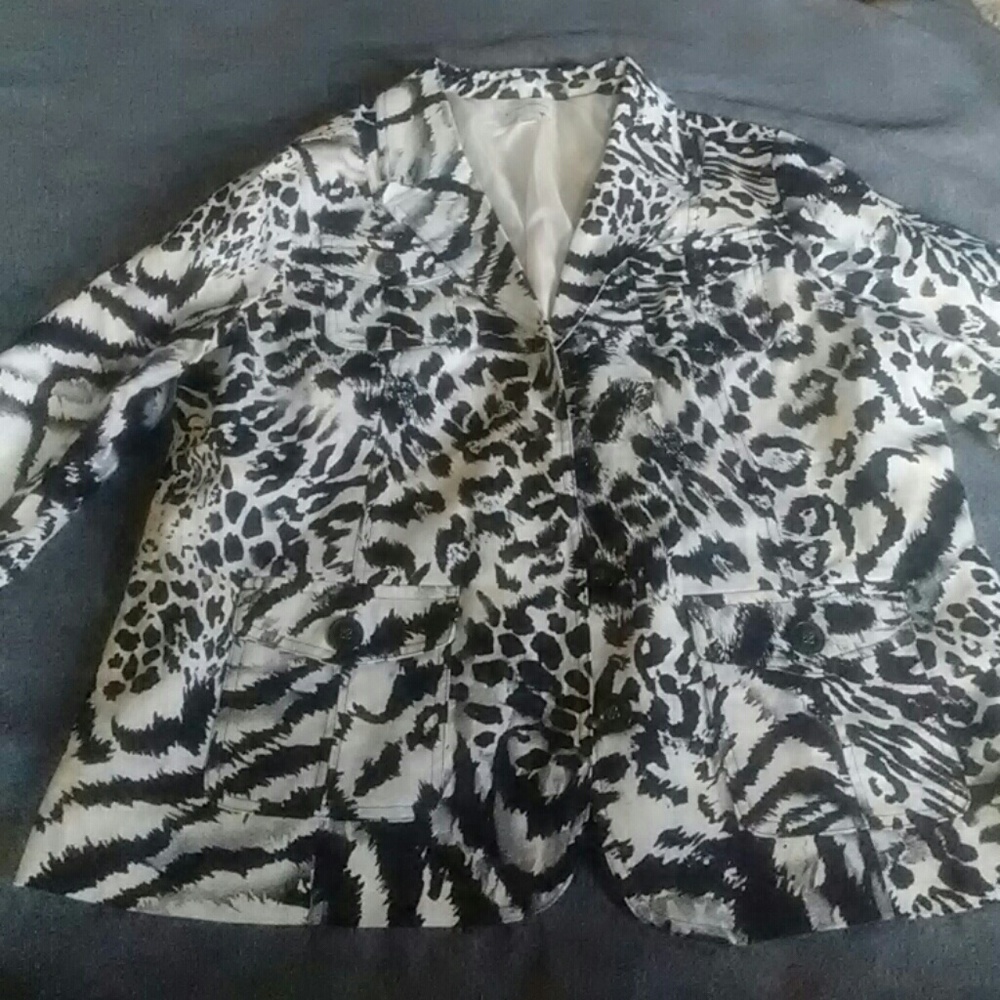studio Works animal print blazer - Picture 1 of 7